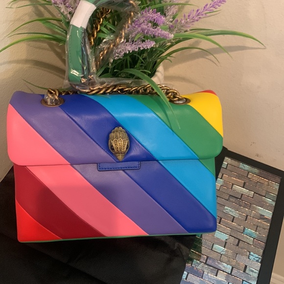 Kurt Geiger Rainbow Shop Kensington Leather Crossbody Bag - Picture 14 of 16